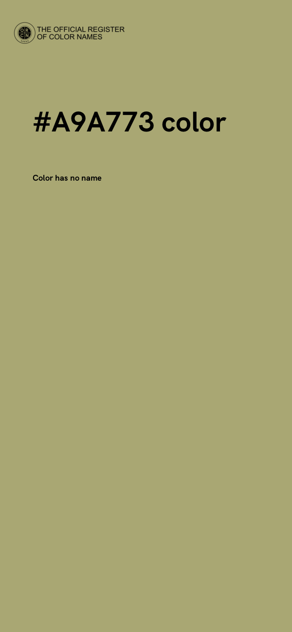 #A9A773 color image