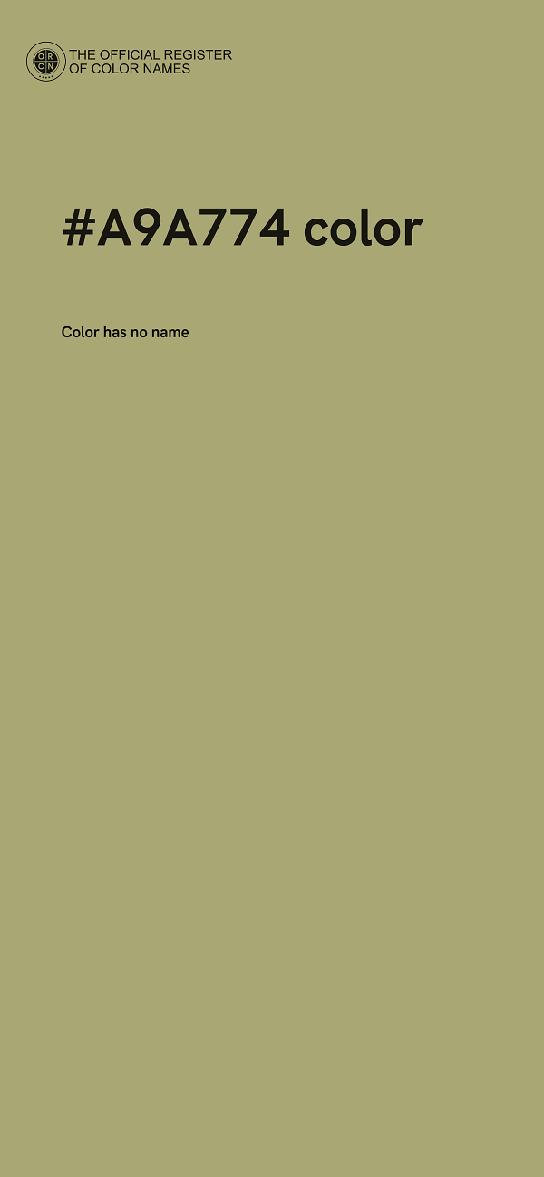 #A9A774 color image