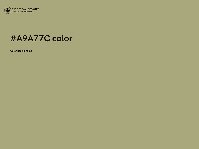 #A9A77C color image