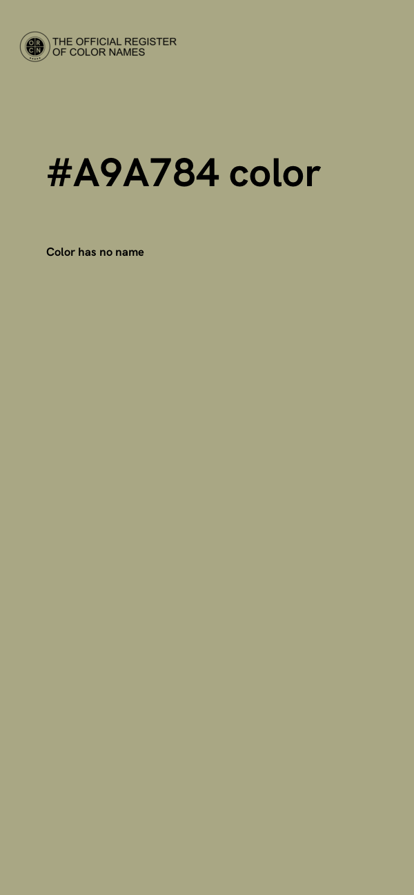 #A9A784 color image