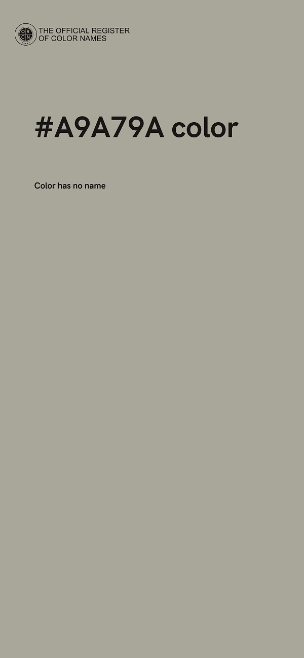 #A9A79A color image