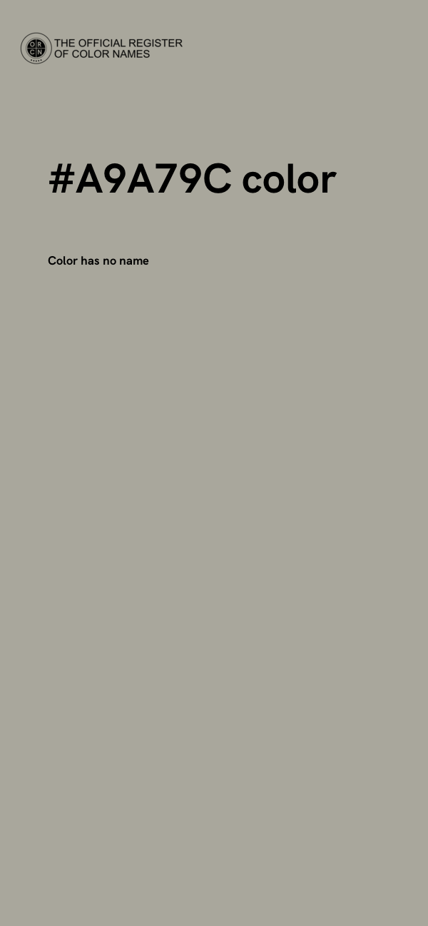 #A9A79C color image