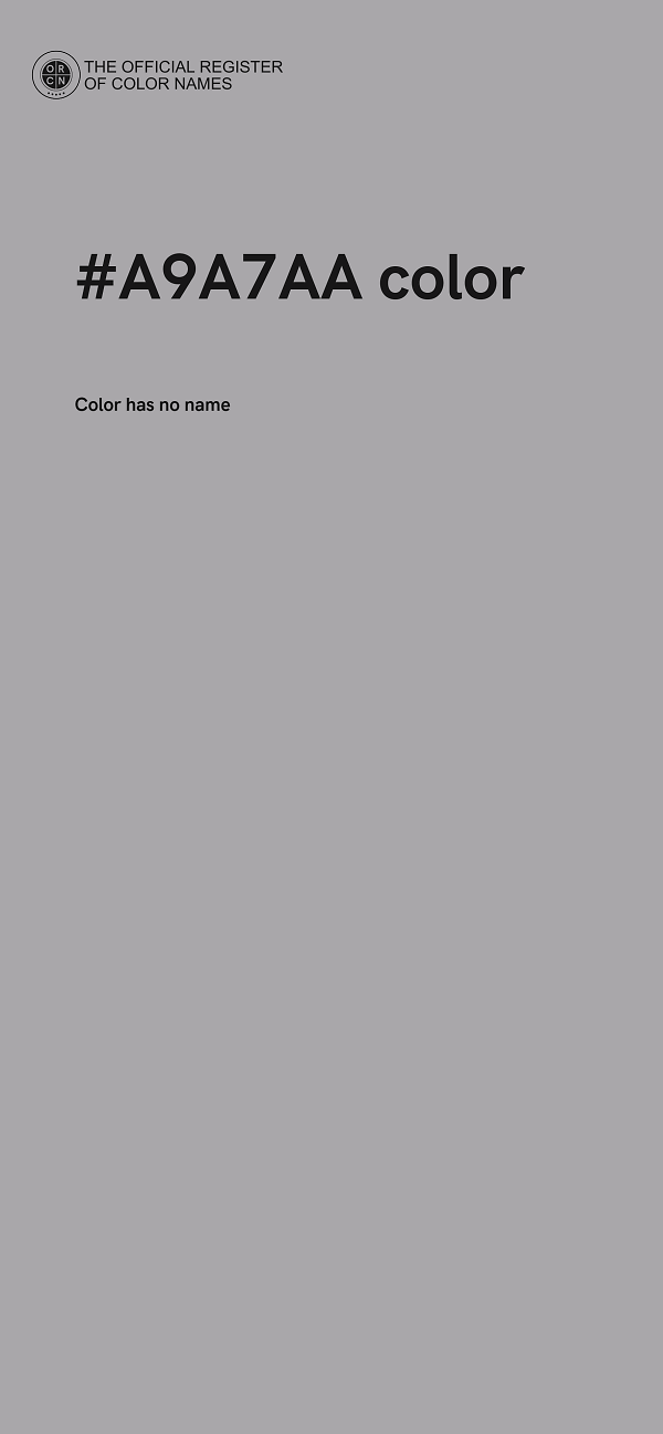 #A9A7AA color image