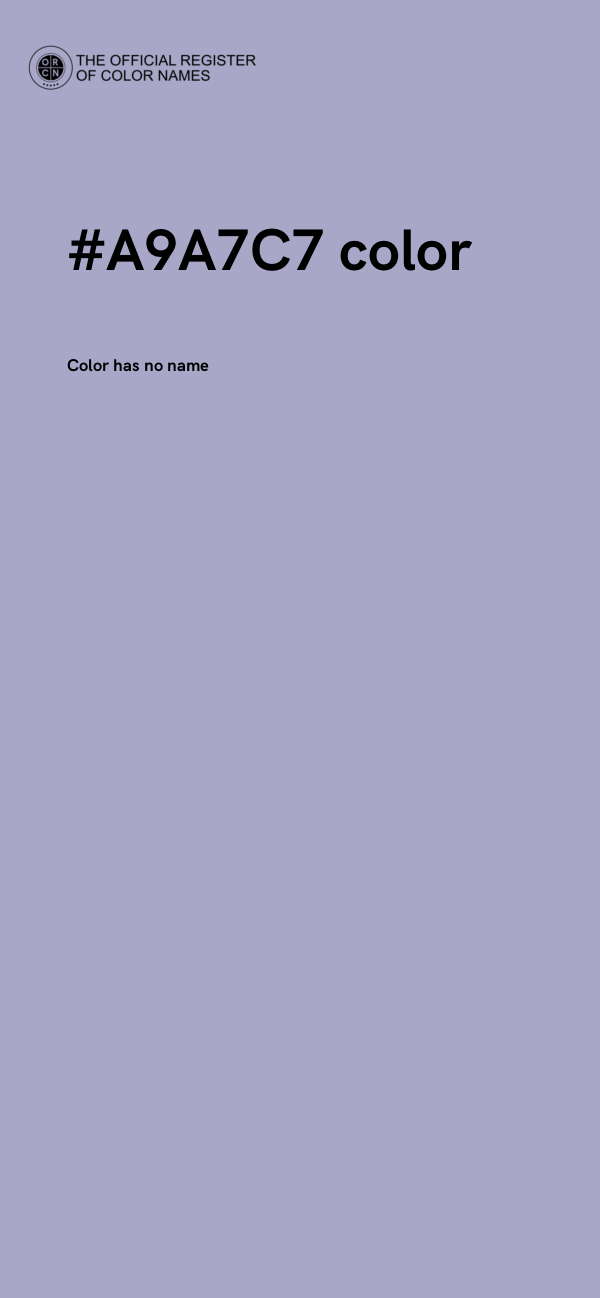 #A9A7C7 color image