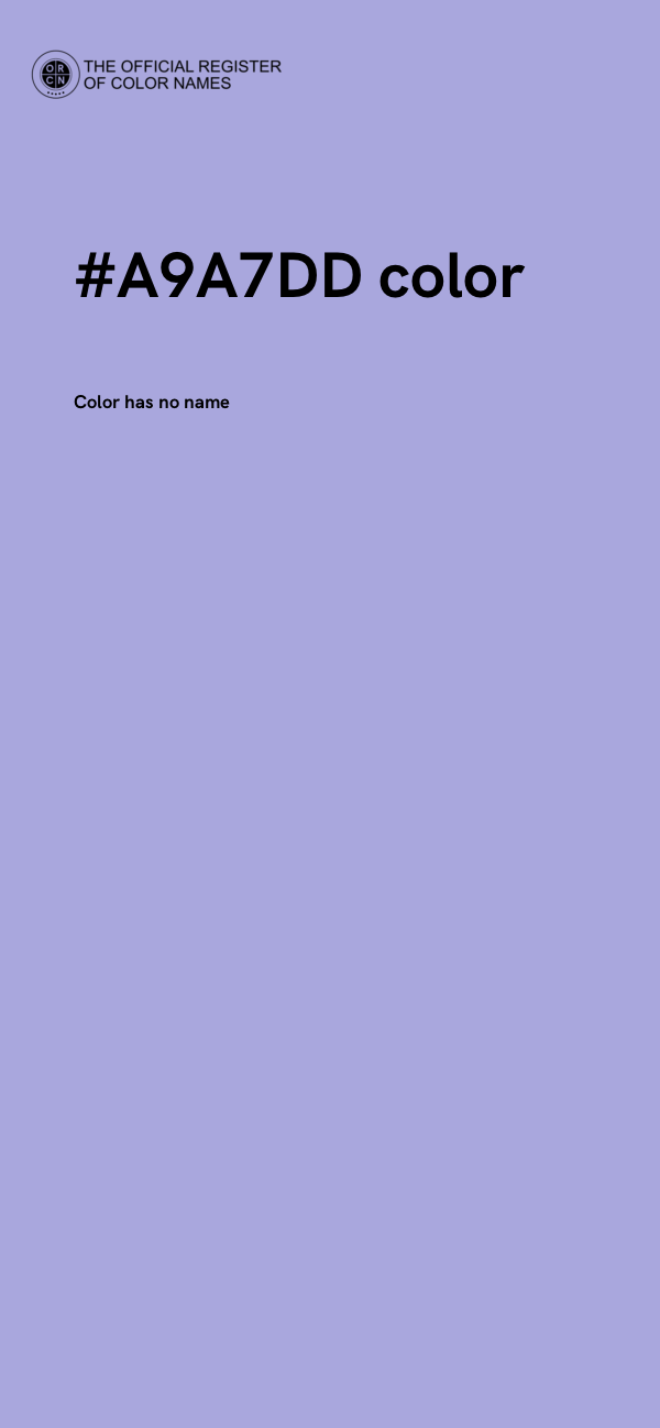 #A9A7DD color image
