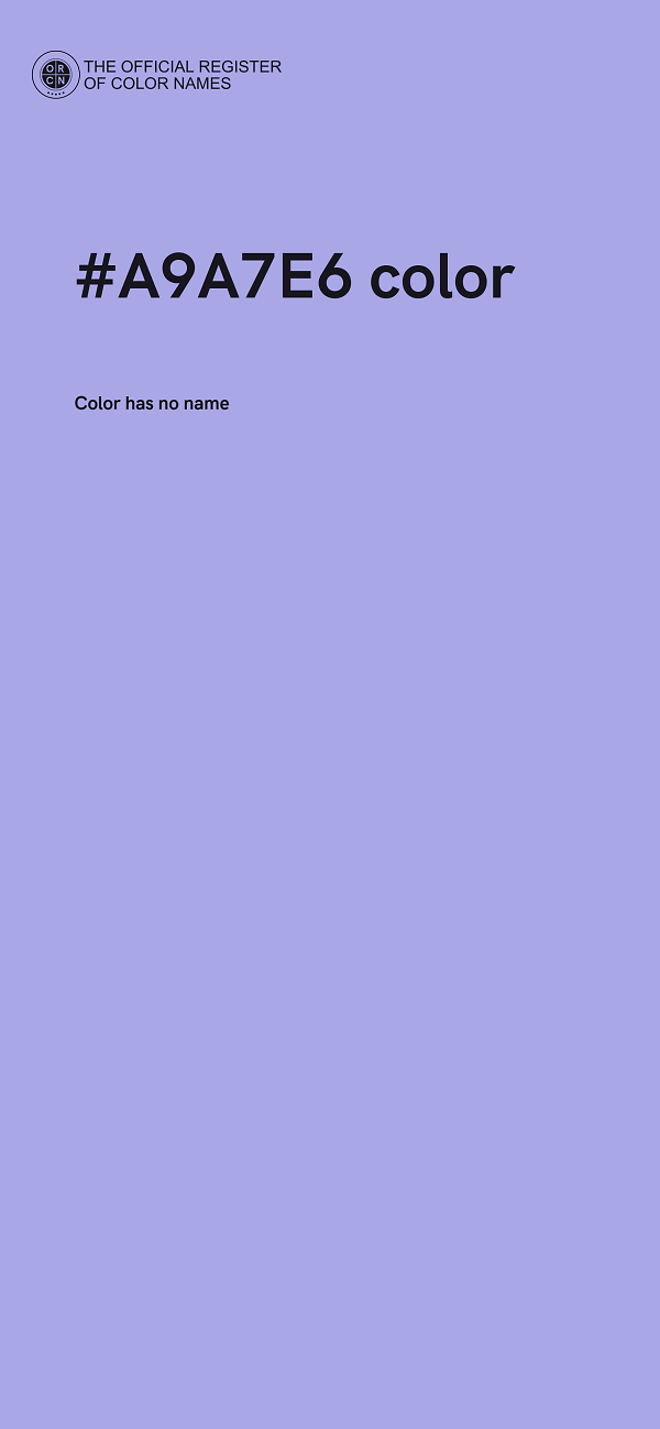 #A9A7E6 color image