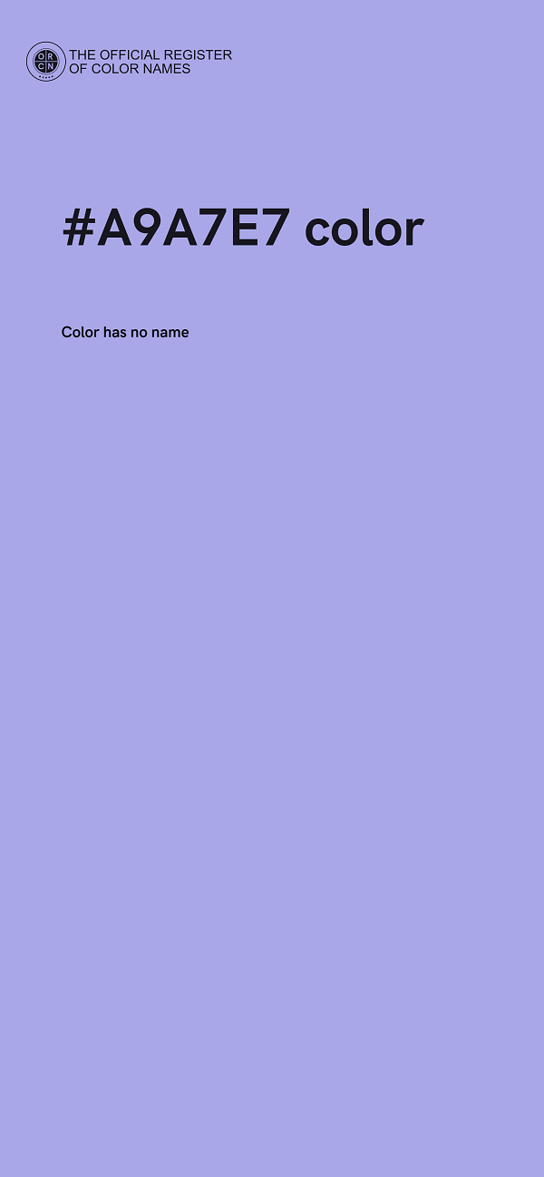 #A9A7E7 color image