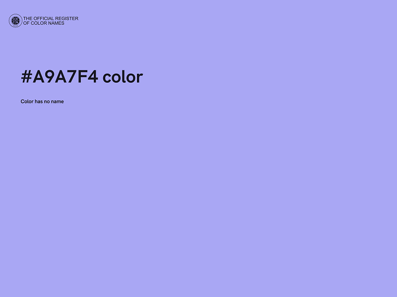 #A9A7F4 color image