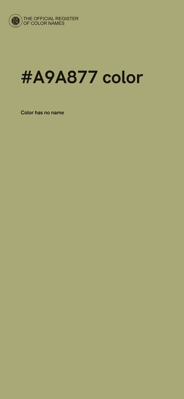 #A9A877 color image