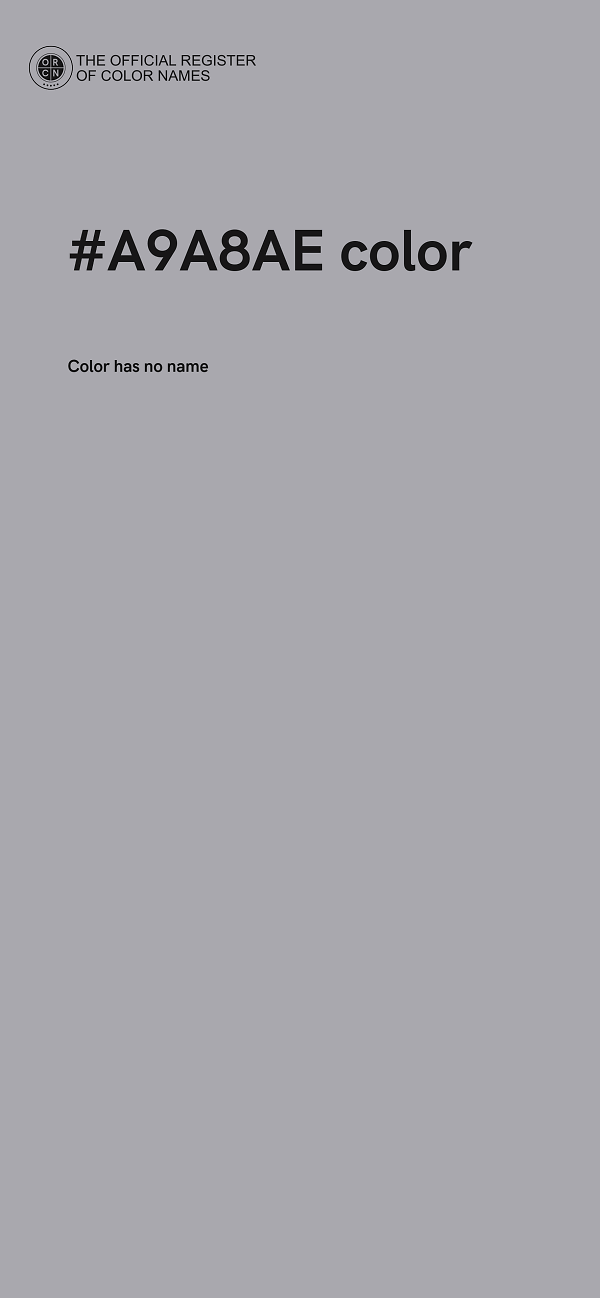 #A9A8AE color image
