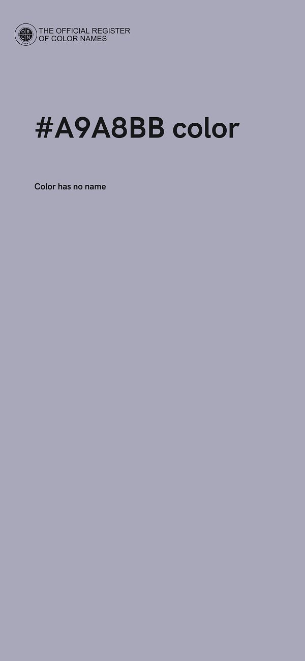 #A9A8BB color image