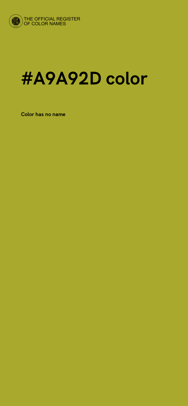 #A9A92D color image