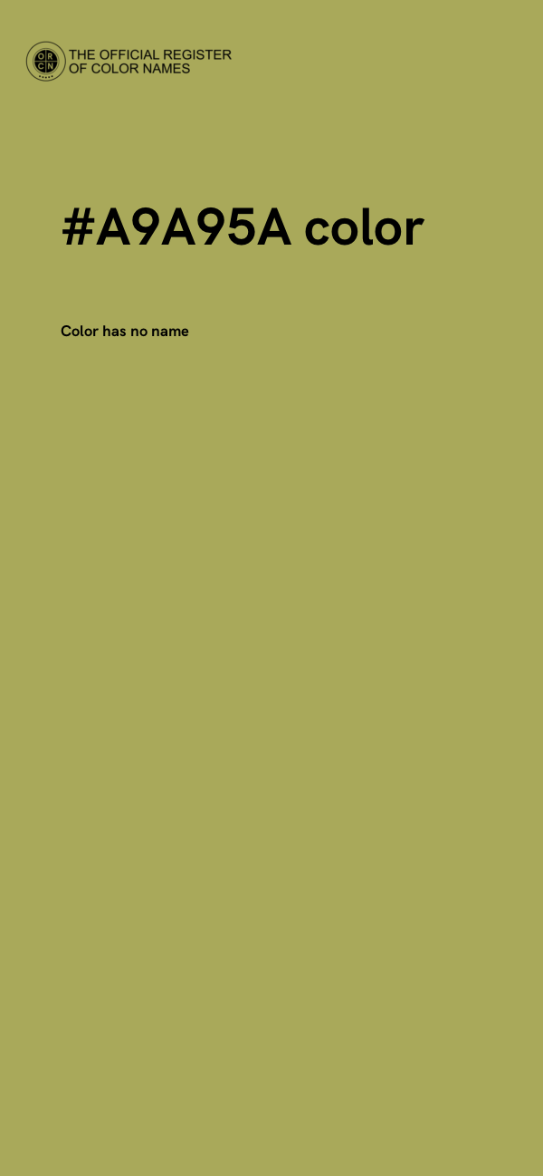 #A9A95A color image