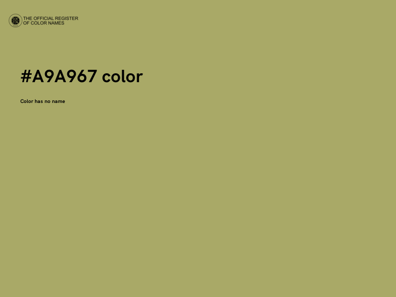#A9A967 color image