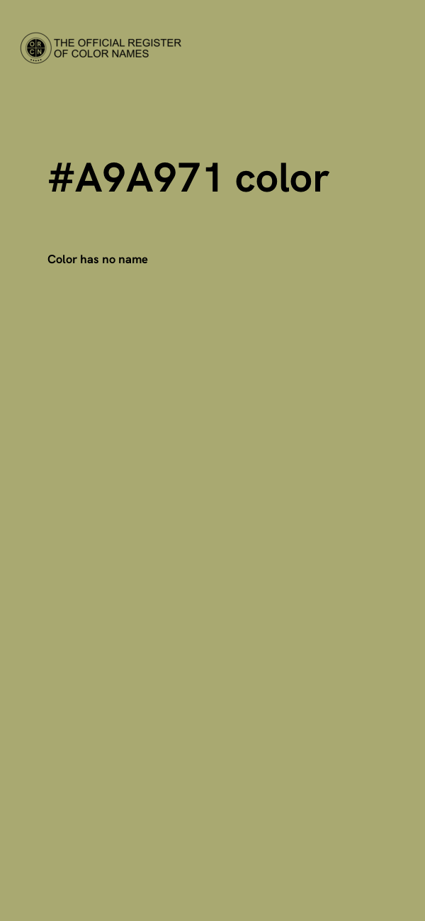 #A9A971 color image