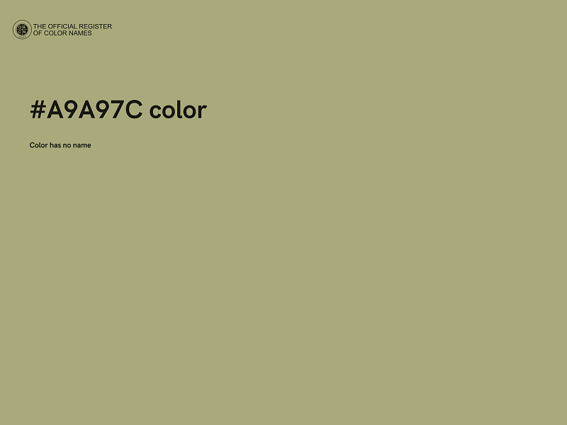 #A9A97C color image