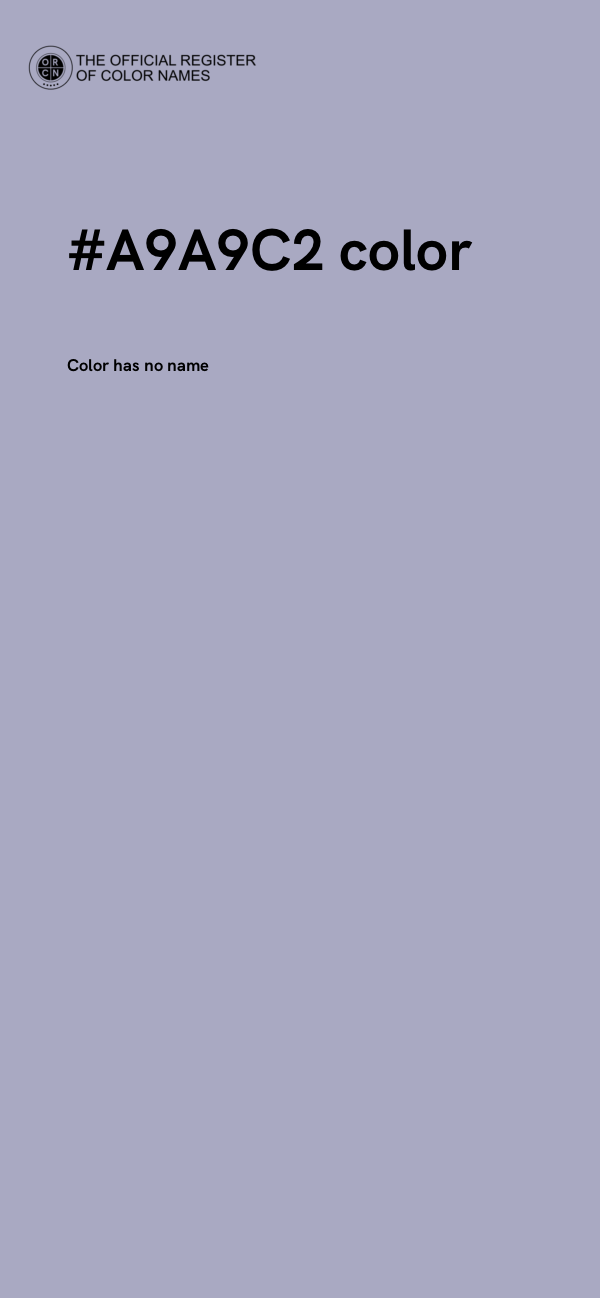 #A9A9C2 color image