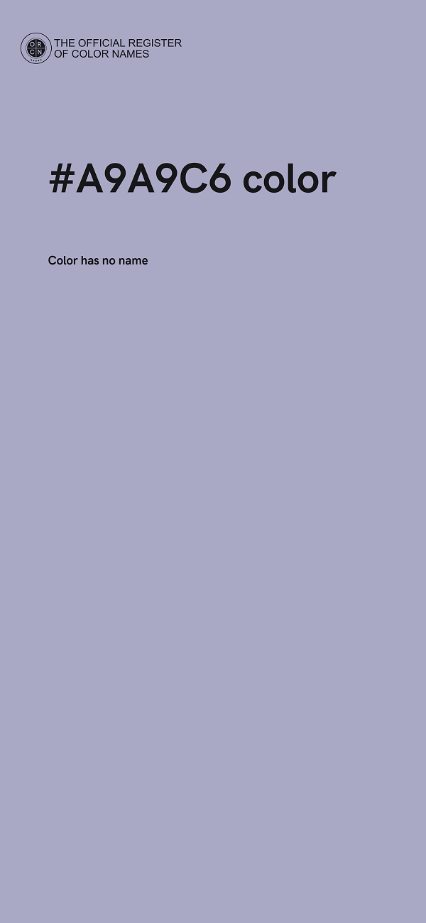 #A9A9C6 color image