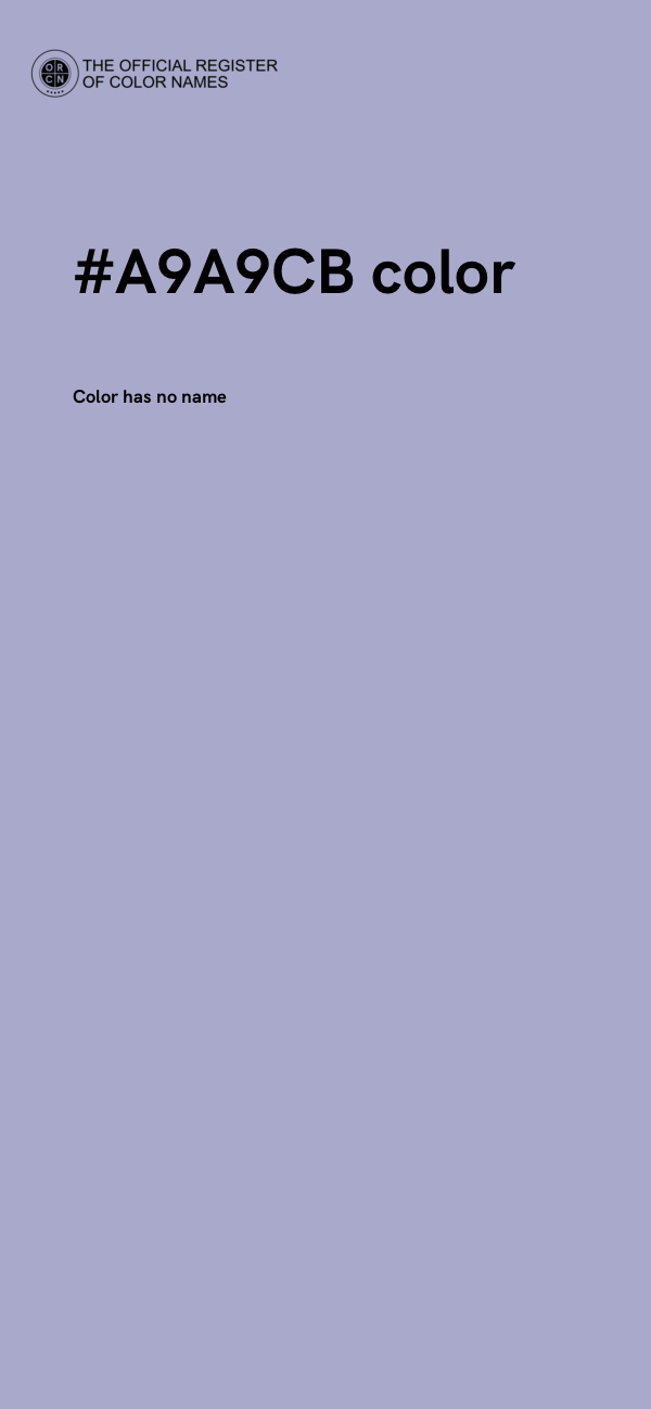 #A9A9CB color image