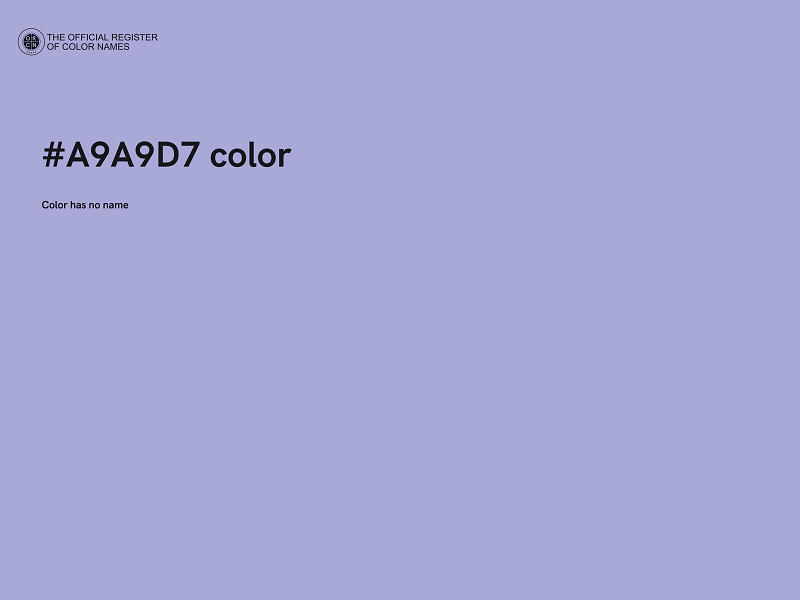 #A9A9D7 color image