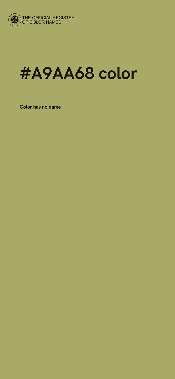 #A9AA68 color image