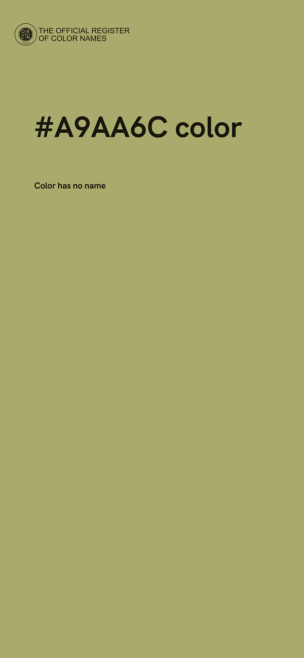 #A9AA6C color image