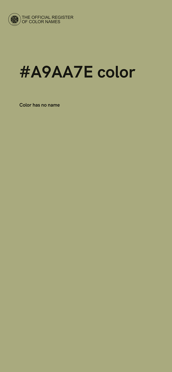 #A9AA7E color image