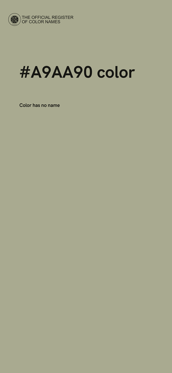 #A9AA90 color image