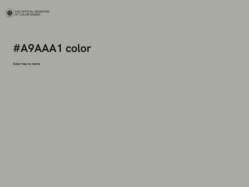 #A9AAA1 color image