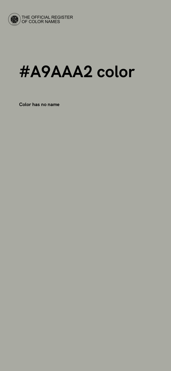 #A9AAA2 color image