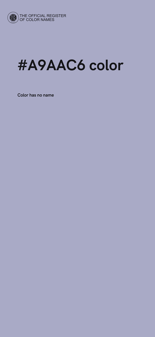 #A9AAC6 color image