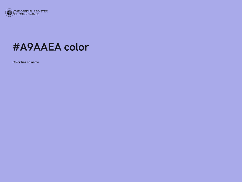 #A9AAEA color image