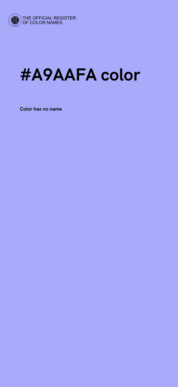 #A9AAFA color image