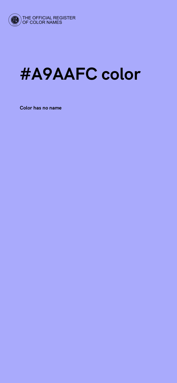 #A9AAFC color image