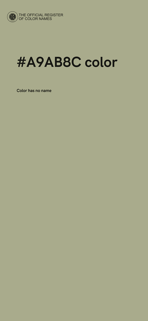 #A9AB8C color image