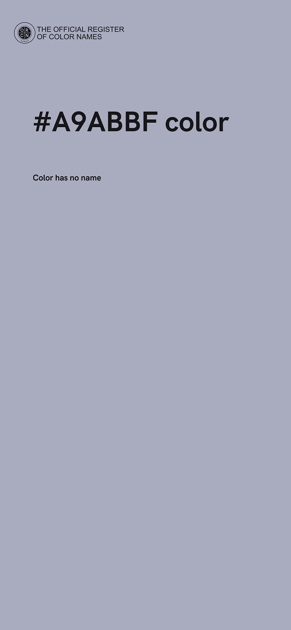#A9ABBF color image