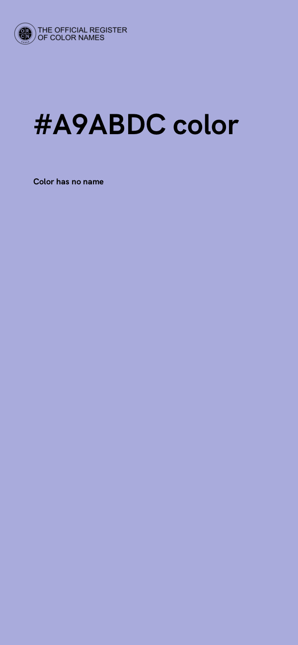 #A9ABDC color image