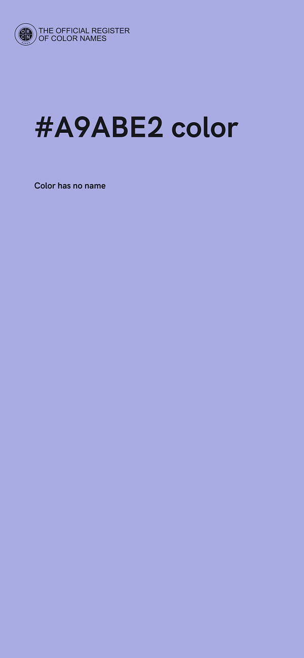 #A9ABE2 color image