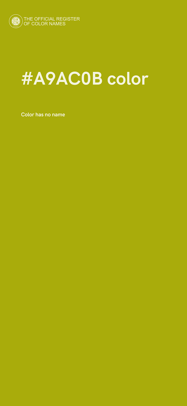 #A9AC0B color image