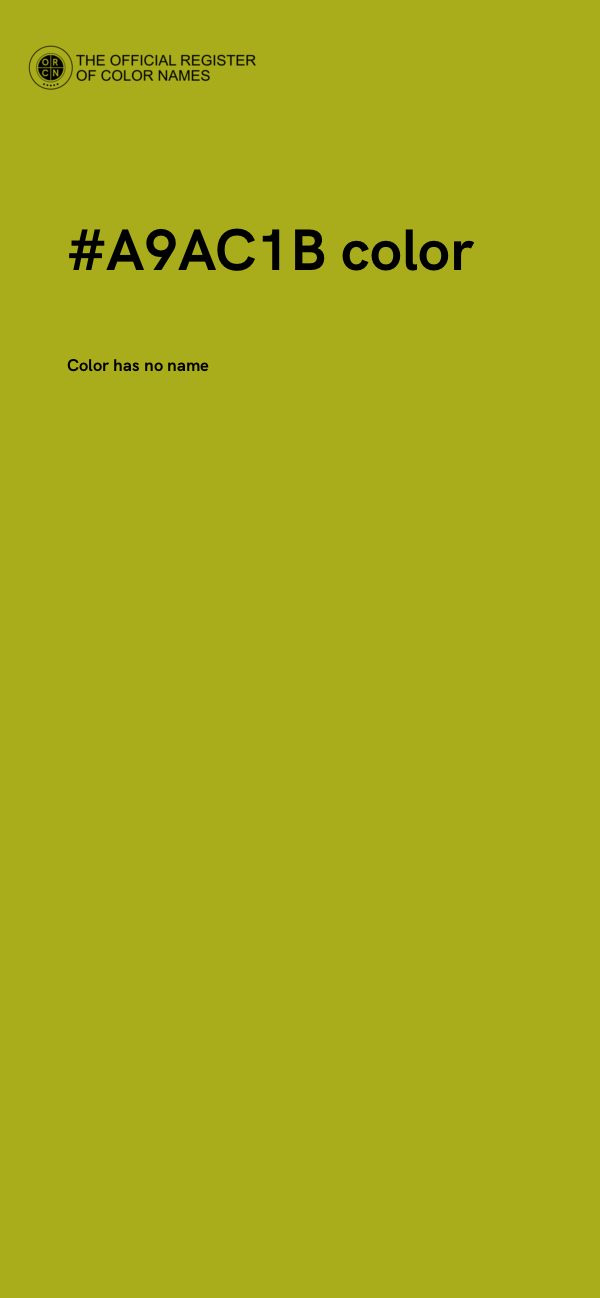 #A9AC1B color image