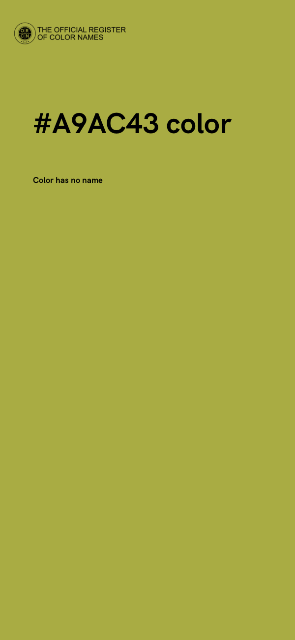 #A9AC43 color image