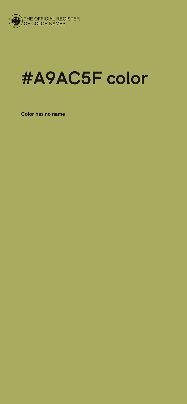 #A9AC5F color image