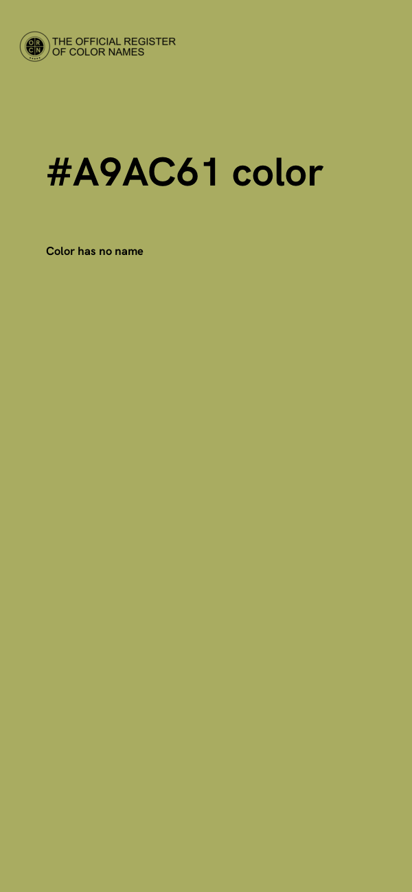 #A9AC61 color image