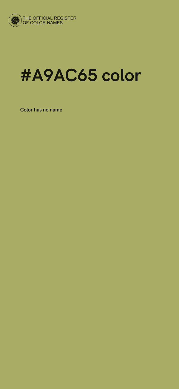 #A9AC65 color image