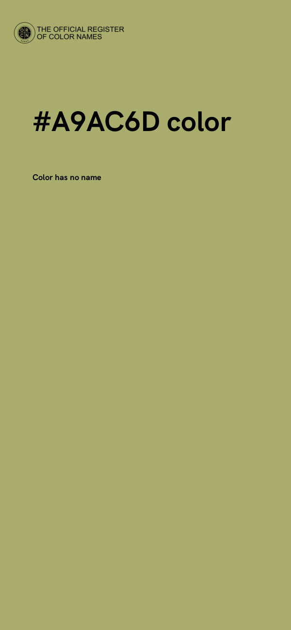 #A9AC6D color image