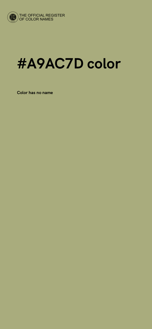 #A9AC7D color image