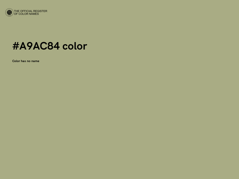 #A9AC84 color image