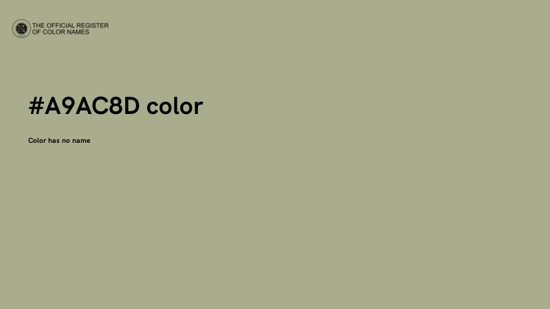 #A9AC8D color image
