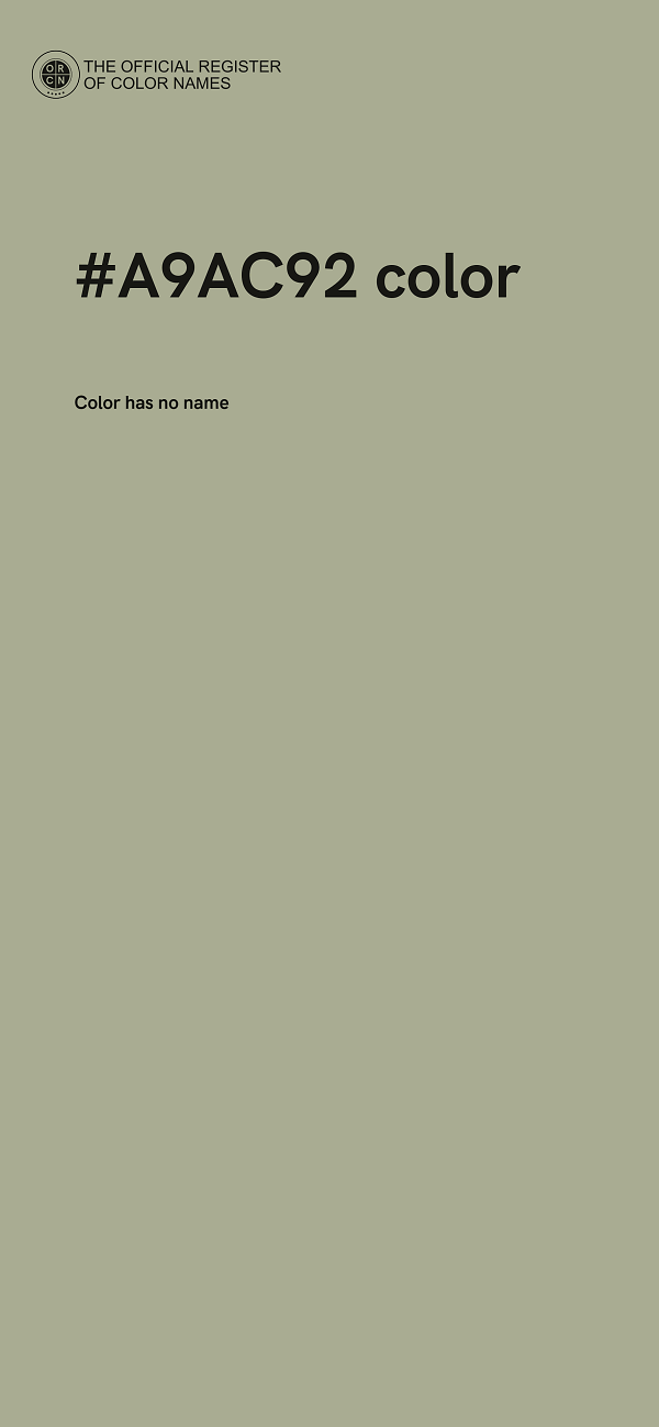 #A9AC92 color image