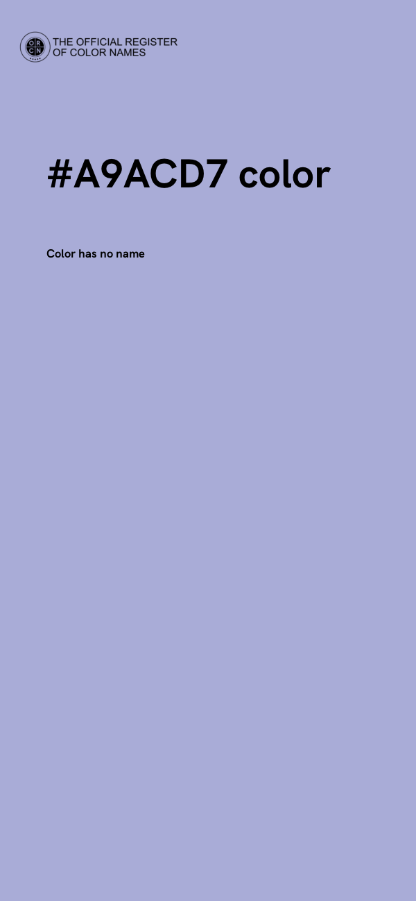 #A9ACD7 color image